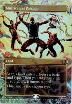Multiversal Passage (Borderless) Marvel's Spider-Man SPM Foil NM - Image 1