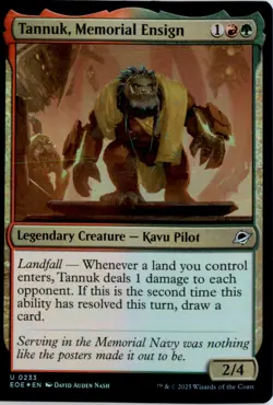 Tannuk, Memorial Ensign Edge of Eternities EOE Foil NM - Image 1