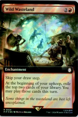 Wild Wasteland (Extended Art) (Surge Foil) Universes Beyond: Fallout PIP Foil NM - Image 1