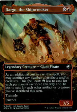 Dargo, the Shipwrecker (Borderless) Special Guests SPG Foil NM - Image 1