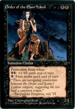 Order of the Ebon Hand (Rush) Fallen Empires FEM Normal NM - Image 1