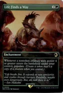 Life Finds a Way (Borderless) Universes Beyond: Jurassic World Foil NM - Image 1