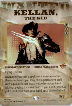 Kellan, the Kid (Showcase) Outlaws of Thunder Junction OTJ Foil NM - Image 1