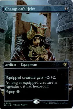 Champion's Helm (Borderless) Commander Masters CMM Foil NM - Image 1