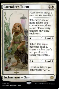 Caretaker's Talent Bloomburrow BLB Normal NM - Image 1