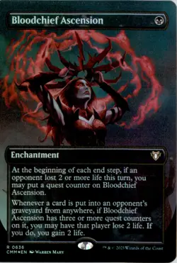 Bloodchief Ascension (Borderless) Commander Masters CMM Foil NM - Image 1