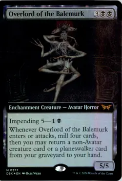 Overlord of the Balemurk (Extended Art) Duskmourn: House of Horror DSK Foil NM - Image 1