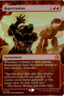 Repercussion Wilds of Eldraine: Enchanting Tales WOT Foil NM - Image 1