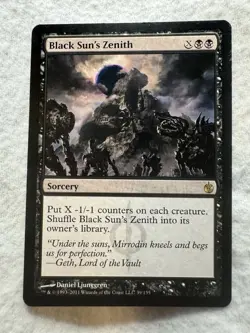MTG -Black Sun's Zenith - Mirrodin Beseiged - NM - Never Played - Free Shipping! - Image 1