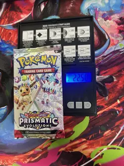 VERY HEAVY! GOD PACKUUU 22.50g Prismatic Evolutions Pokemon TCG Booster (SEALED) - Image 1