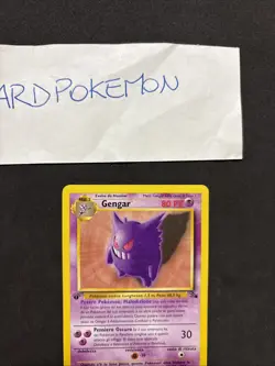 Pokemon Card Gengar 20/62 1ST-Fossil -Ita-no Holo-exc/nm! - Image 2