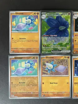 Glimmora EX (+1/HOLO) + Glimmet (x4/1 RevHOLO) 6-card Pokemon lot - ships PWE - Image 4