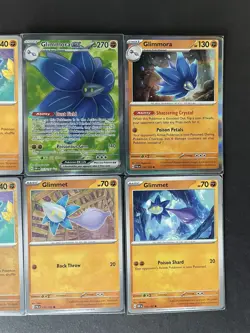 Glimmora EX (+1/HOLO) + Glimmet (x4/1 RevHOLO) 6-card Pokemon lot - ships PWE - Image 5