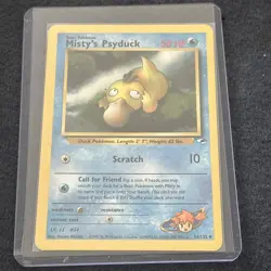 Pokemon TCG WoTC Misty's Psyduck 054/132 Gym Heroes Vintage Near Mint NM - Image 3