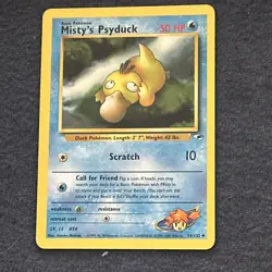 Pokemon TCG WoTC Misty's Psyduck 054/132 Gym Heroes Vintage Near Mint NM - Image 5