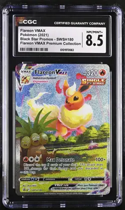 Flareon Vmax SWSH180 Premium Collection Pokemon CGC 8.5 Nm/mint+ *063 - Image 1