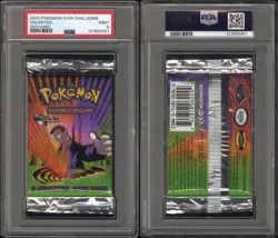 GIOVANNI GYM CHALLENGE UNLIMITED BOOSTER PACK PSA 9 MINT SEALED Pokemon TCG 2000 - Image 1