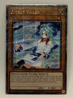Yu-Gi-Oh! Effect Veiler RA01-EN003 Quarter Century Secret Rare (QCR) 1st Ed NM - Image 1
