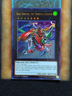 Yugioh Gaia Dragon, The Thunder Charger BLLR-EN065 Ultra Rare 1st Ed NM - Image 1