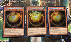* 3X THE WINGED DRAGON OF RA - SPHERE MODE 3X * SECRET RARE RA01-EN007 YUGIOH - Image 1