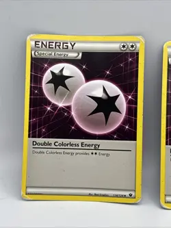 Pokemon Card - Double Colorless Energy - 114/124 - Fates Collide X3 Reg Poor - Image 2