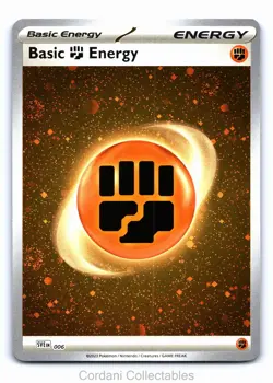 Fighting Energy SVE008 - Cosmos Holo Pokemon Card - 3 Swirls 🌀 - Image 1