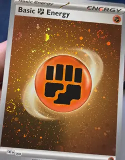 Fighting Energy SVE008 - Cosmos Holo Pokemon Card - 3 Swirls 🌀 - Image 3