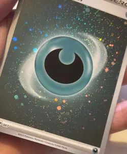 Darkness Energy SVE007 - Cosmos Holo Pokemon Card - 2 Swirls 🌀 - Image 3