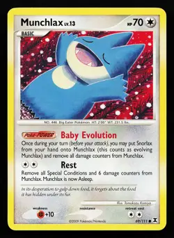 Munchlax 69/111 Common Rising Rivals Pokemon Card - Image 1