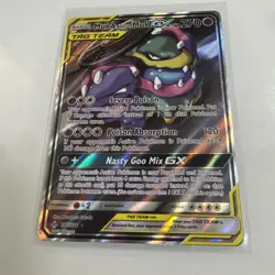 Pokemon Card - Muk & Alolan Muk GX (Full Art) 197/214 Sm-Unbroken Bonds Holo - Image 1