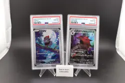 PSA 10 Zorua 140 Zoroark 141 AR Set 086 White Flare Pokemon Card Japanese - Image 1