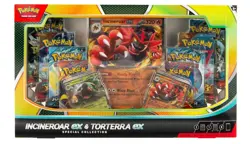 Pokemon Trading Card Game Incineroar ex and Torterra ex Special Collection Box - Image 1