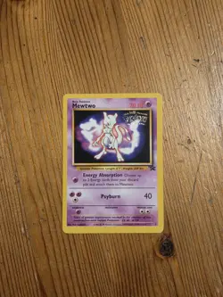 Pokemon Mewtwo Card BLACK STAR PROMO Set #3 Movie WB Stamped - Image 1