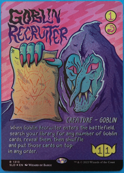 Goblin Recruiter (Secret Lair Promo) FOIL NM MTG MAGIC CARD (506973) ABUGames - Image 1