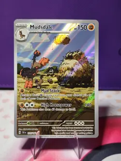 Mudsdale 175/162 Illustration Rare Temporal Forces Pokemon TCG Card NM Condition - Image 1