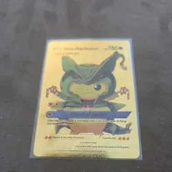 Pikachu Mega Rayquaza Cosplay Foil Pokemon Card Gift Fan Art Collectible - Image 1
