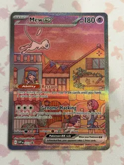 Mew ex SVP 053 Pokemon TCG Scarlet Violet 151 Black Star Promo Full Art Card - Image 1