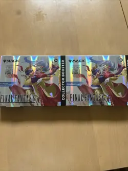 MAGIC THE GATHERING MTG FINAL FANTASY COLLECTOR BOOSTER OMEGA BOX IN HAND!!! 2x - Image 1