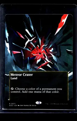 2025 MTG Magic the Gathering EOS Stellar Sights Borderless #71 Meteor Crater - Image 1
