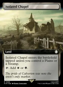 1 x Isolated Chapel - Surge Foil - Extended Art - Universes Beyond: Fallout - Mo - Image 1