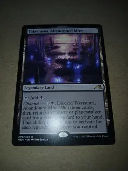 MTG - Takenuma, Abandoned Mire - NEO- Regular Rare - Image 2