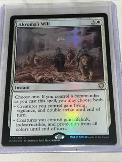Akroma's Will Commander Legends Foil - Image 1