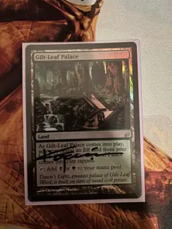1x Gilt-Leaf Palace MTG Lorwyn Rare Foil Signed LP - Image 1