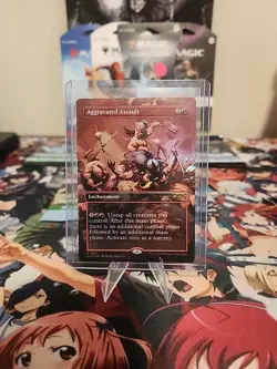 MTG Aggravated Assault Rainbow Foil Secret Lair Frank Frazetta 1983 NM SLD - Image 1