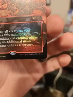 MTG Aggravated Assault Rainbow Foil Secret Lair Frank Frazetta 1983 NM SLD - Image 5