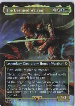 The Destined Warrior (Borderless) R Commander: FINAL FANTASY 443 NM - Image 1