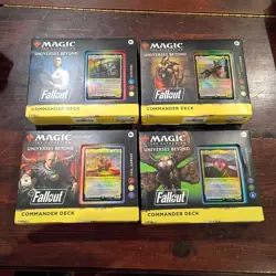 MTG Fallout Commander Deck Set of 4 - Magic the Gathering - Brand New Sealed - Image 1