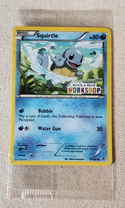 POKEMON 2013 SQUIRTLE BUILD-A-BEAR WORKSHOP PROMO 14/101 SEALED PLASMA BLAST NM - Image 1