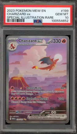 Pokemon Charizard ex 151 MEW EN Special Illustration Rare #199 PSA 10 Gem Mint - Image 1