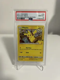 2021 Pokemon McDonald's Collection 25th Aniv PIKACHU Holo PSA 10 GEM MINT 25/25 - Image 2